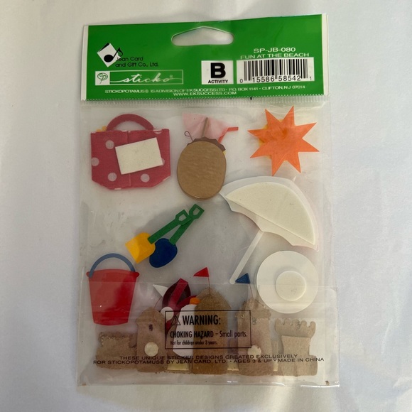 *HP!* NWT Jolee's Boutique Fun at the Beach Dimensional Sticker Set - Picture 2 of 5